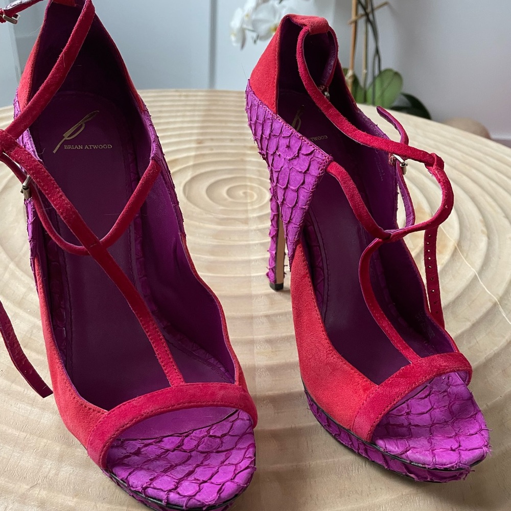 Brian Atwood Multi Color Heels